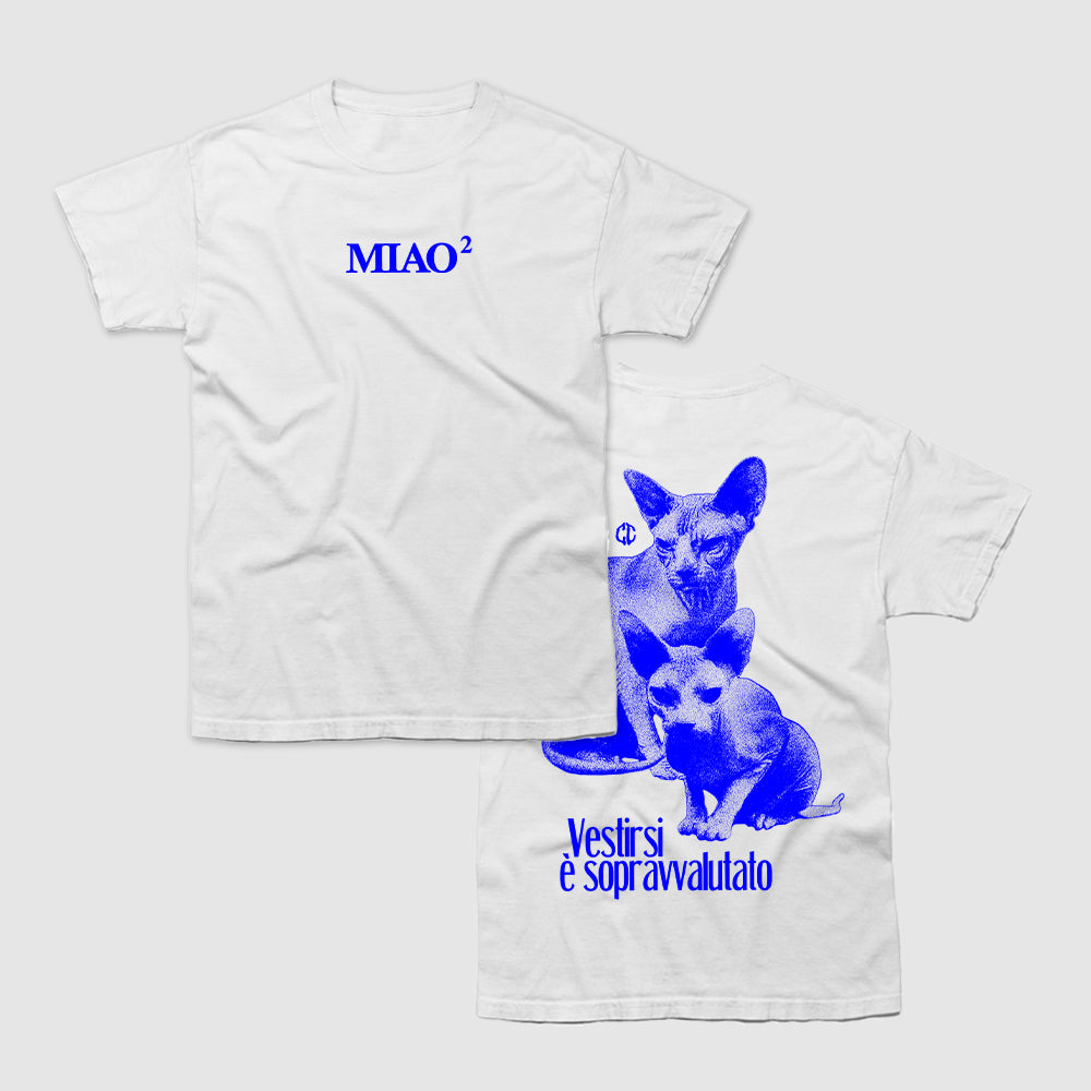 COMA_COSE / MIAO2 White T-shirt