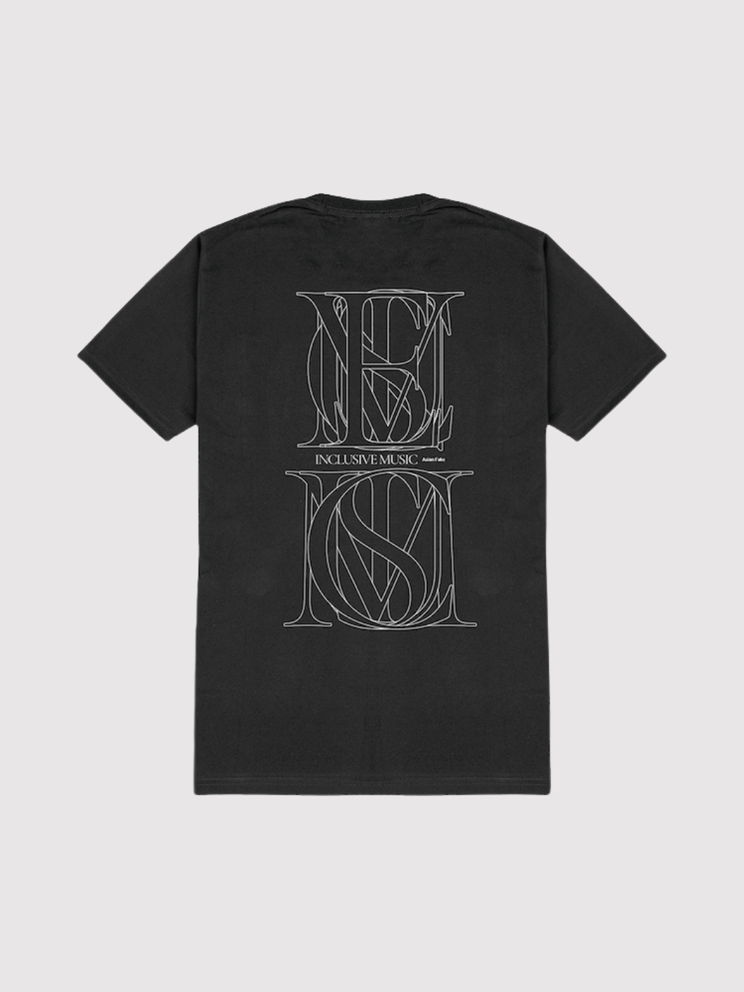 ASIAN FAKE / INCLUSIVE MUSIC - Black T-shirt