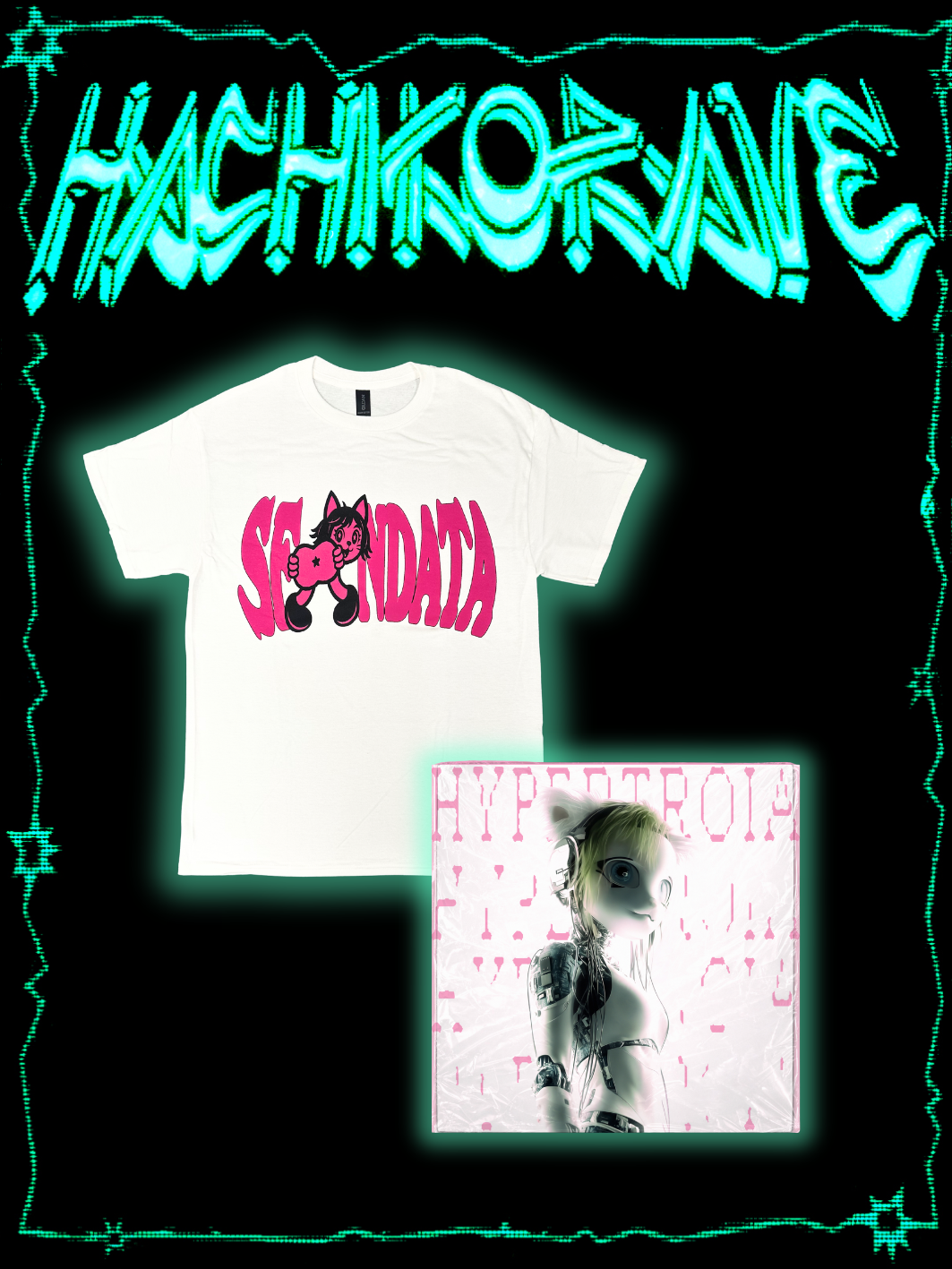 HACHIKO / Tee Sfondata + Vinile HYPERTROIA