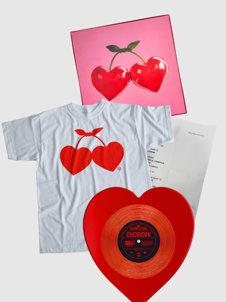 COMA_COSE / Cuoricini T-shirt & Vinile con ultima scaletta in omaggio