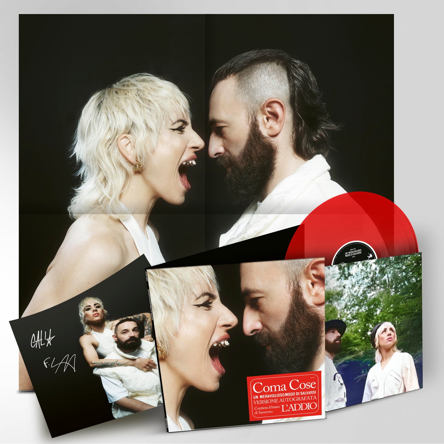 COMA COSE / A Wonderful Way to Save Yourself Autographed Colorful LP [Sanremo Edition]