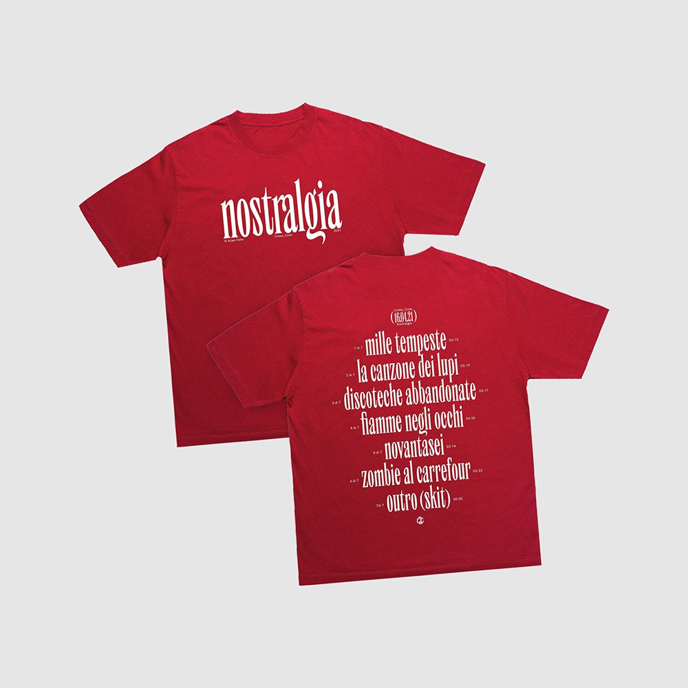 COMA_COSE / Nostralgia Red T-shirt